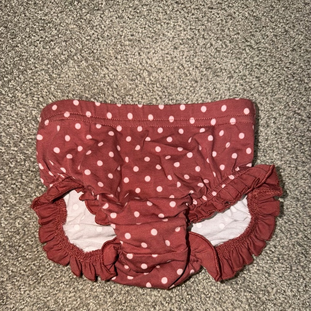 Matilda Jane Pink Polka Dot Ruffle Shorts